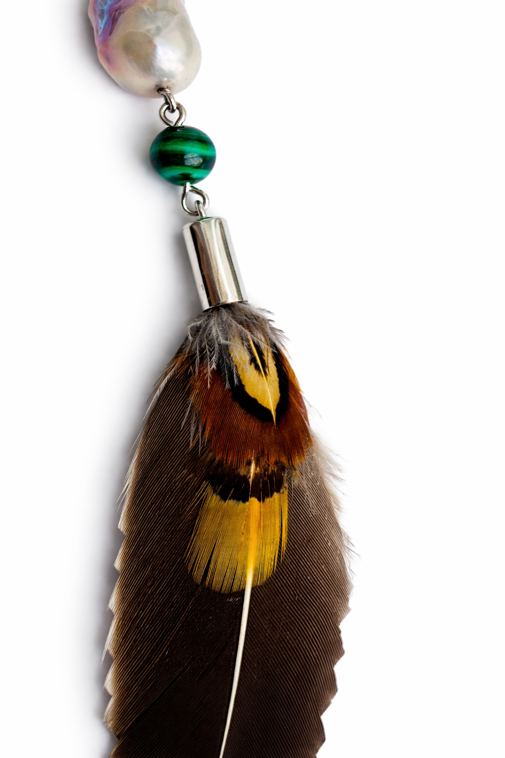 Feather of Verdant Light” Pendant