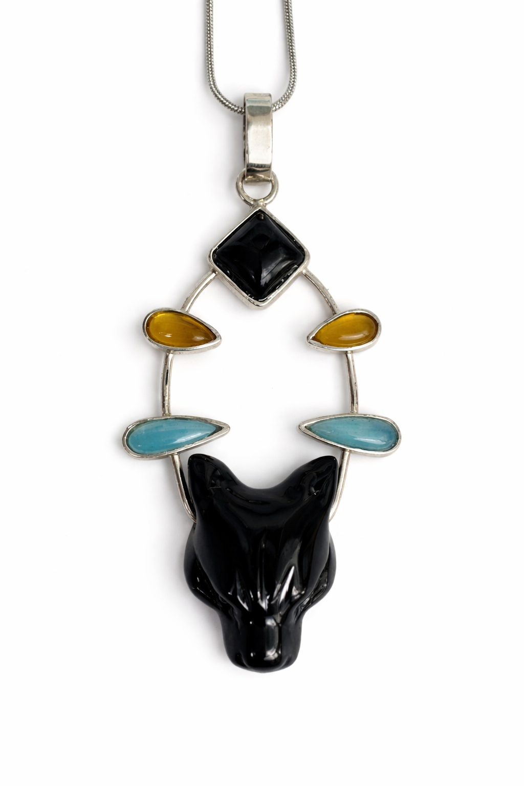 Jaguar of the Two Moons Pendant