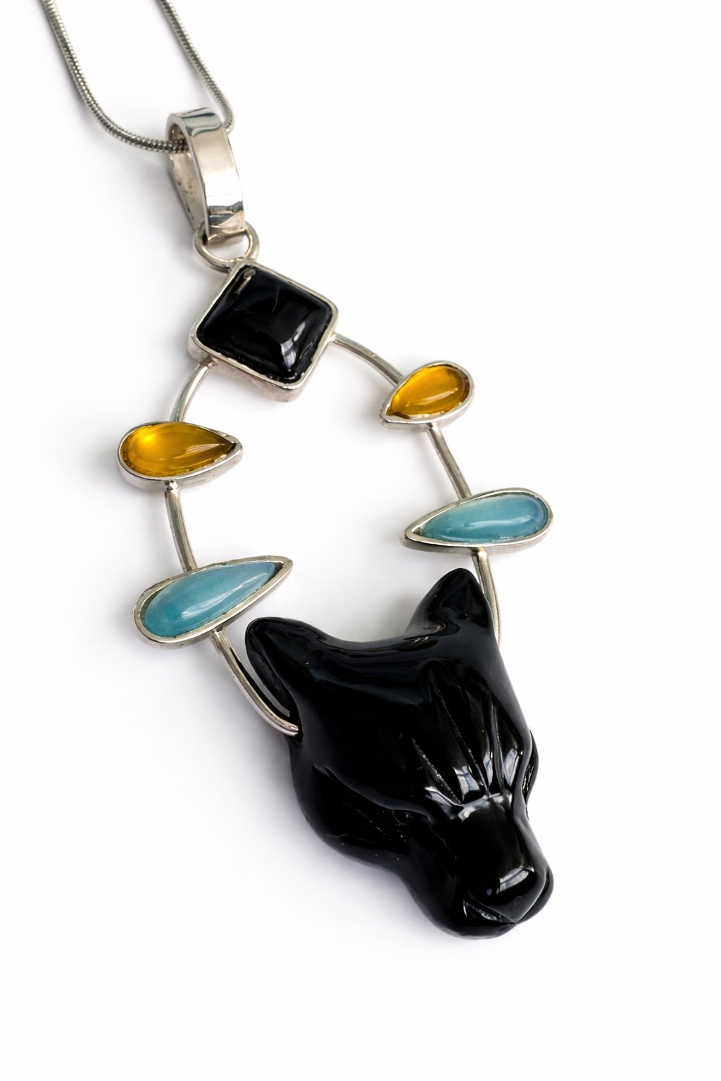 Jaguar of the Two Moons Pendant