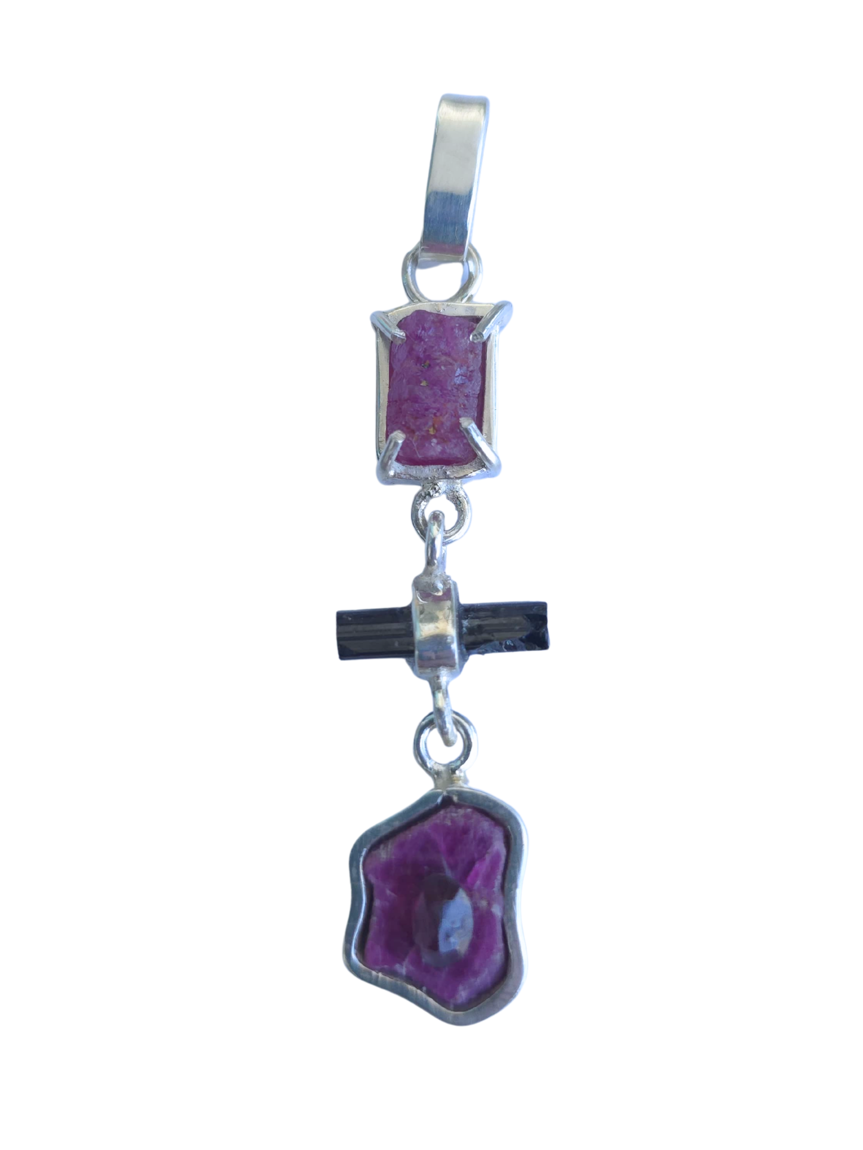 Ruby Trinity of Ascension Pendant